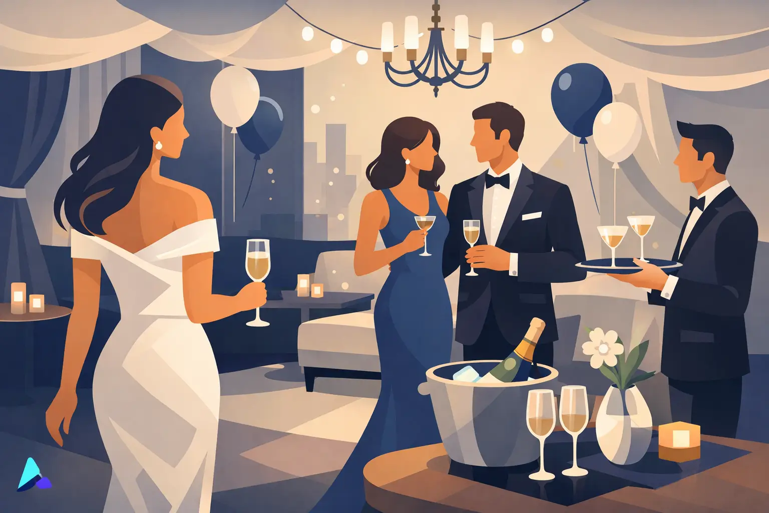 Cómo organizar una fiesta privada elegante