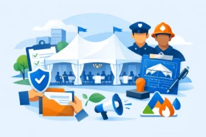 Qué permisos requiere una carpa en un evento