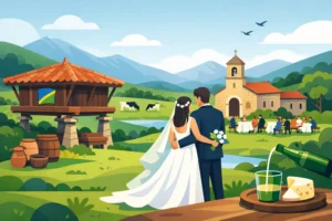 Ejemplo de boda rural asturiana realista