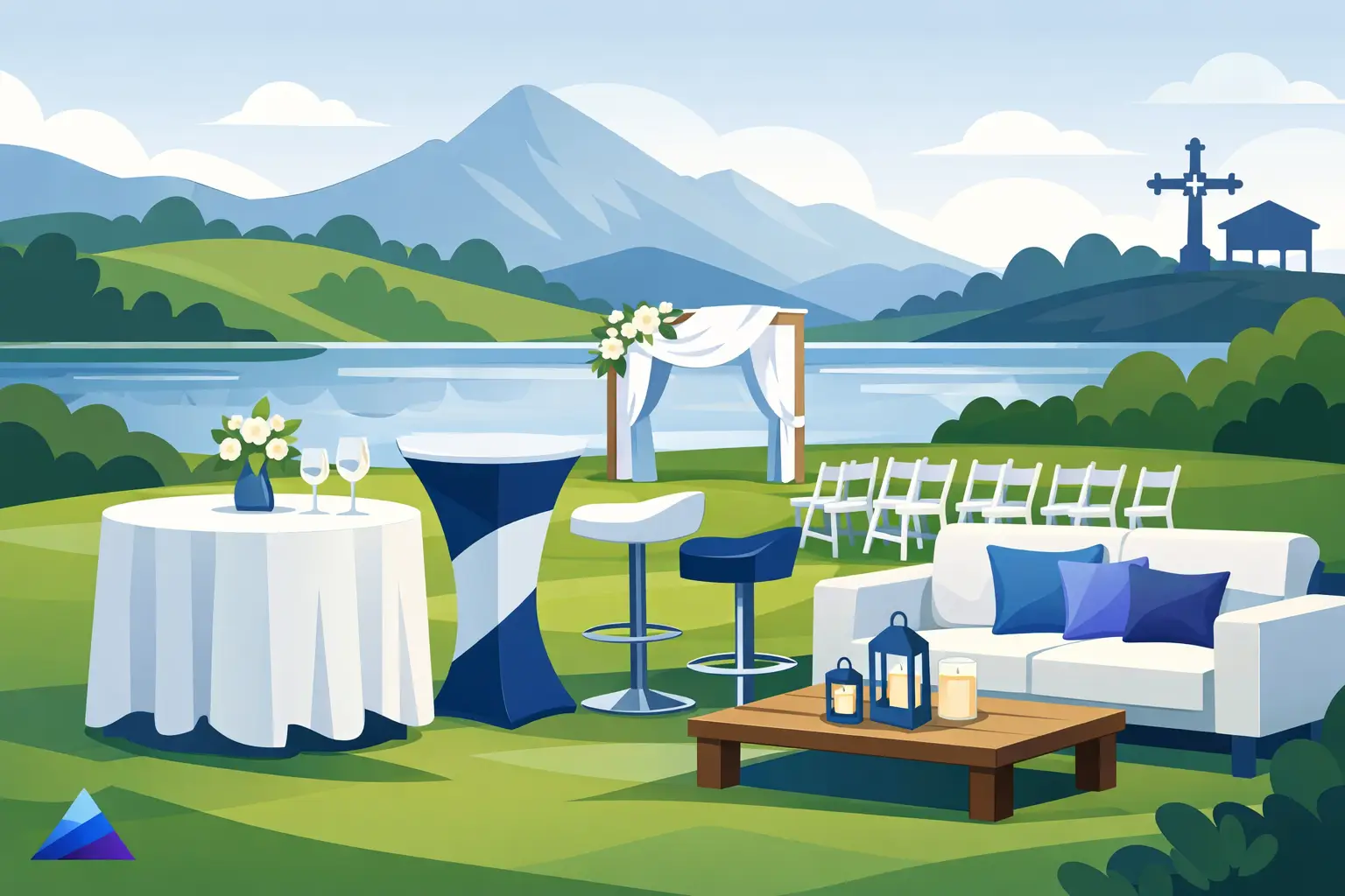 Mobiliario eventos Asturias: qué elegir
