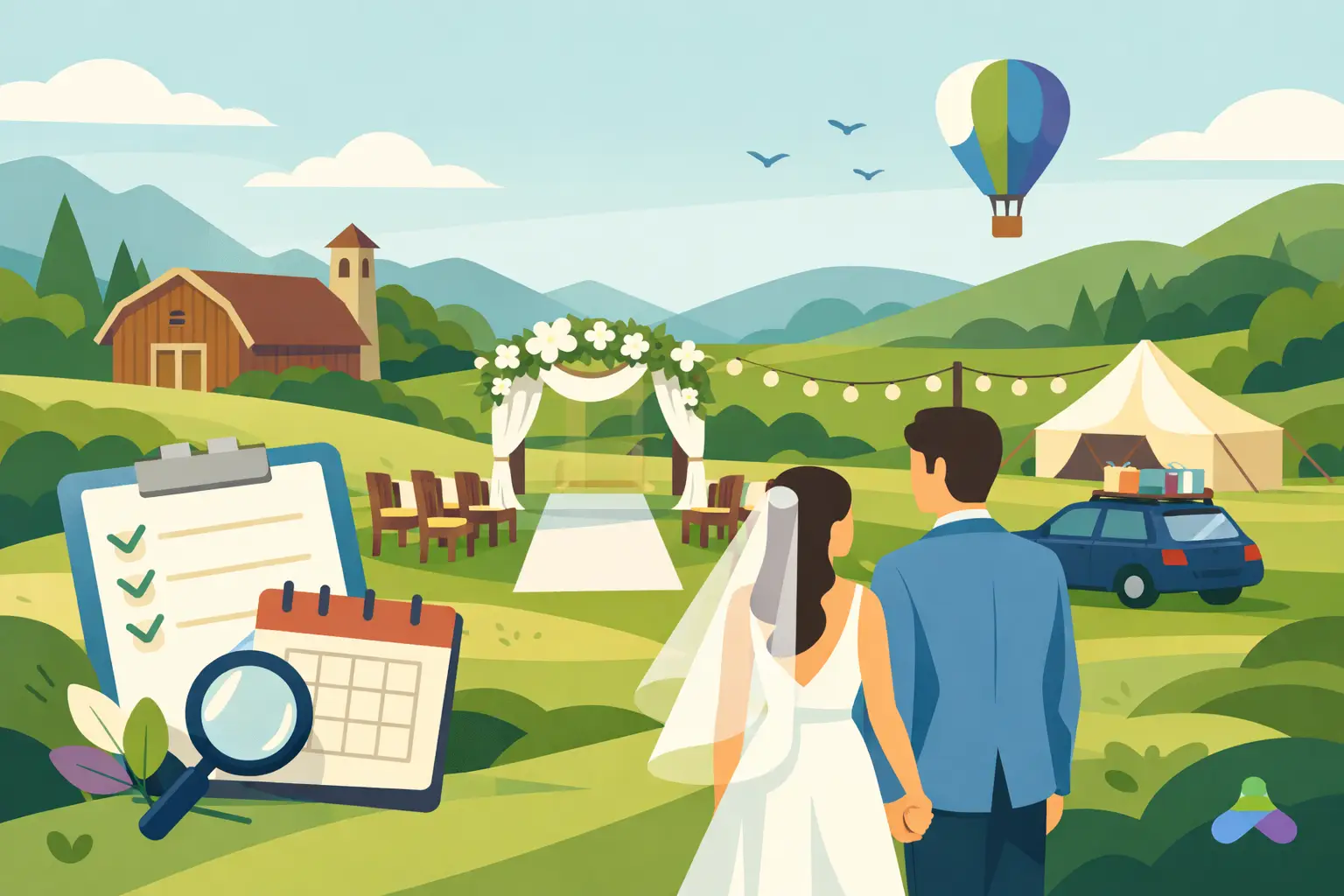 Cómo organizar una boda rural sin imprevistos
