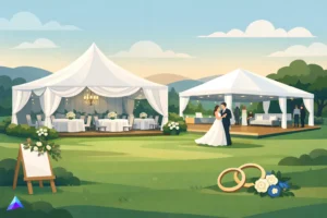 Qué carpa necesito para boda y qué tamaño elegir