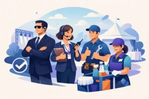 Servicios auxiliares para eventos sin imprevistos
