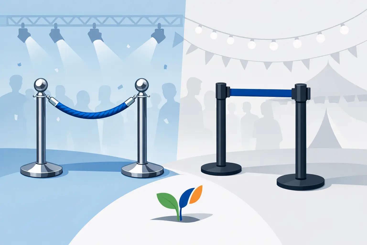 Soluciones para eventos: catenarias o postes
