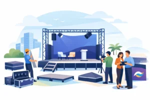 Alquilar escenarios modulares para tu evento