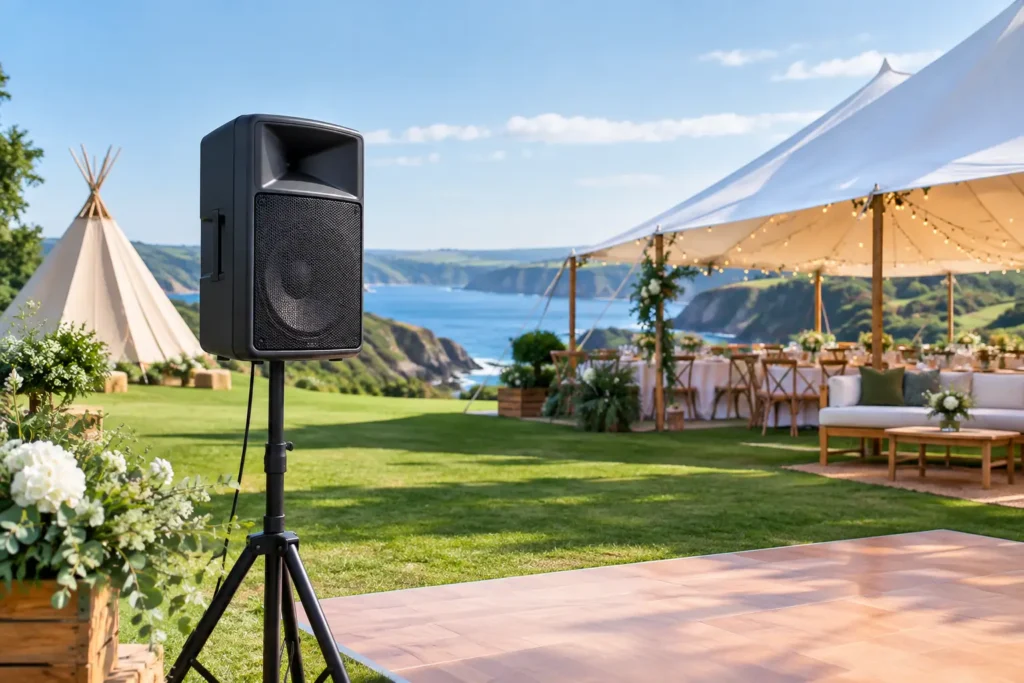 Análisis de altavoces para celebraciones