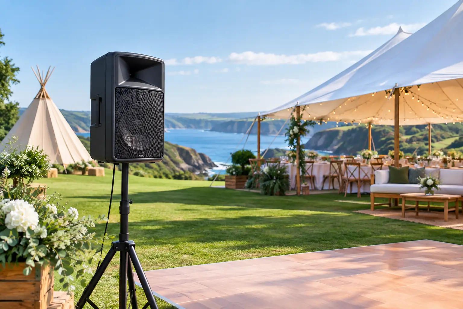 Análisis de altavoces para celebraciones