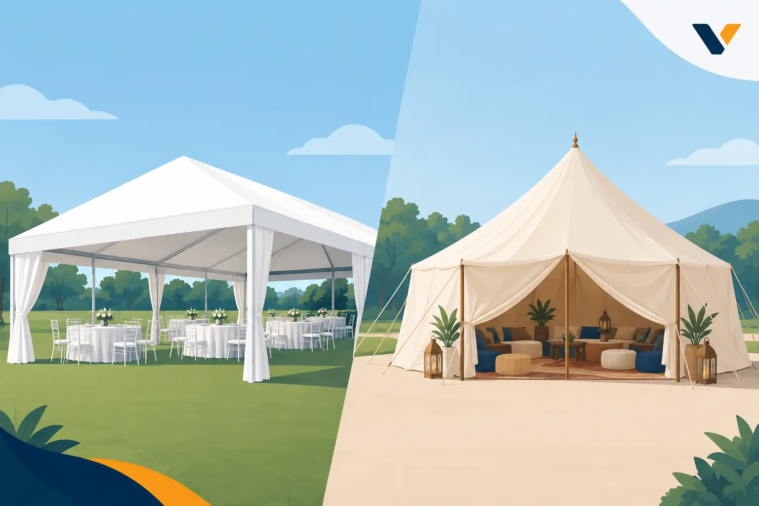 Carpa o jaima para evento: qué opción elegir